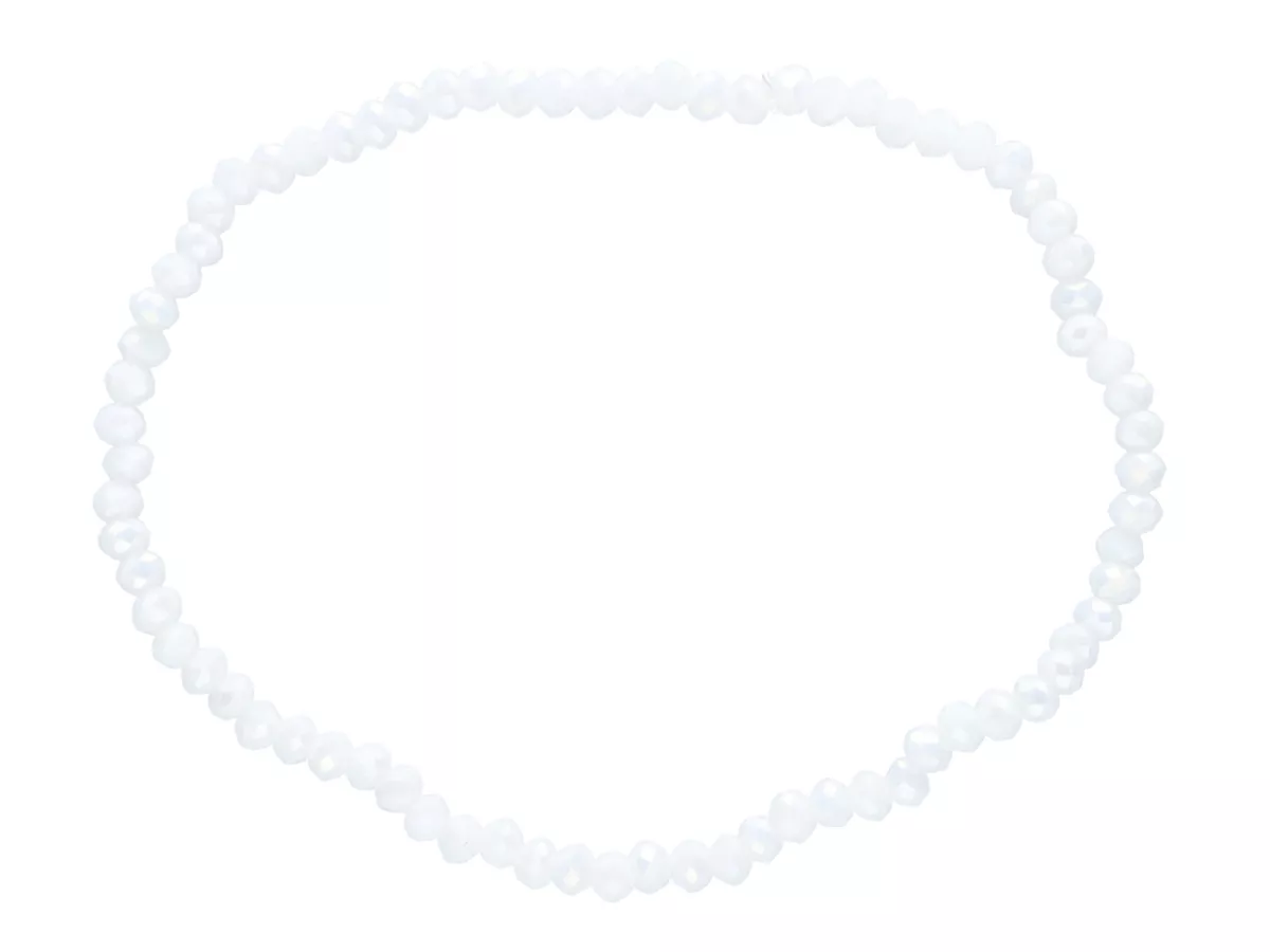 R4C29 BRANSOLETKA KRYSZTAŁKI 3 mm NA GUMCE