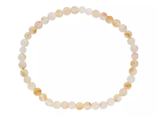 R4Z75 BRANSOLETKA CYTRYN MATOWY KULE 4,5 mm