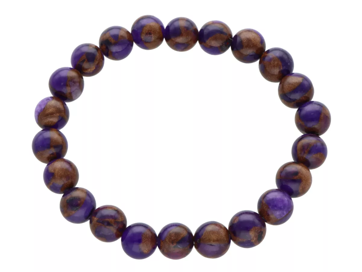 R3S42 BRANSOLETKA GOLD COLORED STONE KULE 8,5 mm