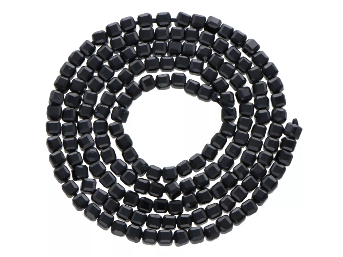 K7H64 ONYKS KOSTKI 2,5/2,5 mm - 1 SZNUR