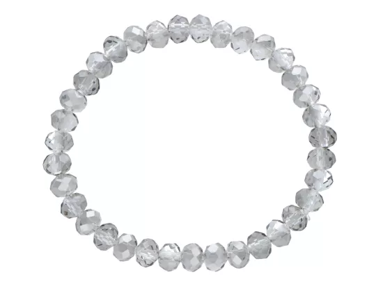 R4G32 BRANSOLETKA KRYSZTAŁKI 6 mm NA GUMCE