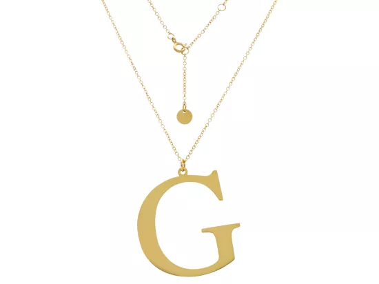 N2Z07 NASZYJNIK STAL CHIRURGICZNA - LITERKA "G"