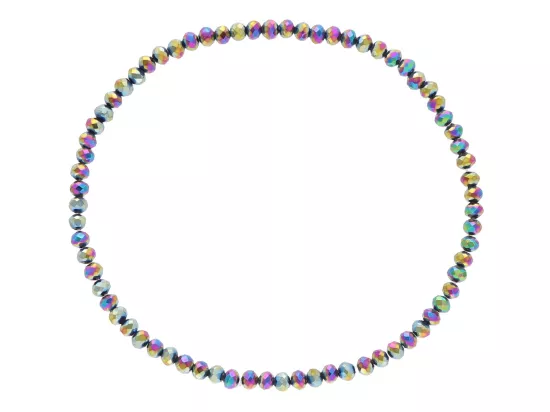 R4B76 BRANSOLETKA KRYSZTAŁKI 2,5 mm NA GUMCE