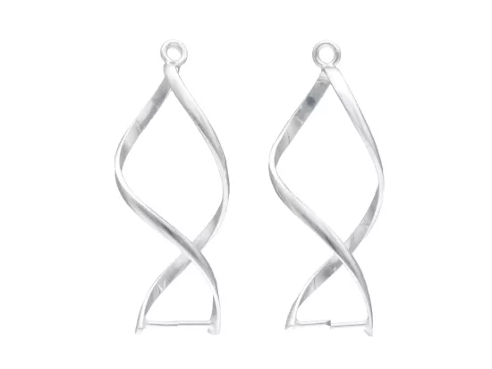 P3H23 BAZA KOLCZYKA SREBRO 925 - 1 PARA