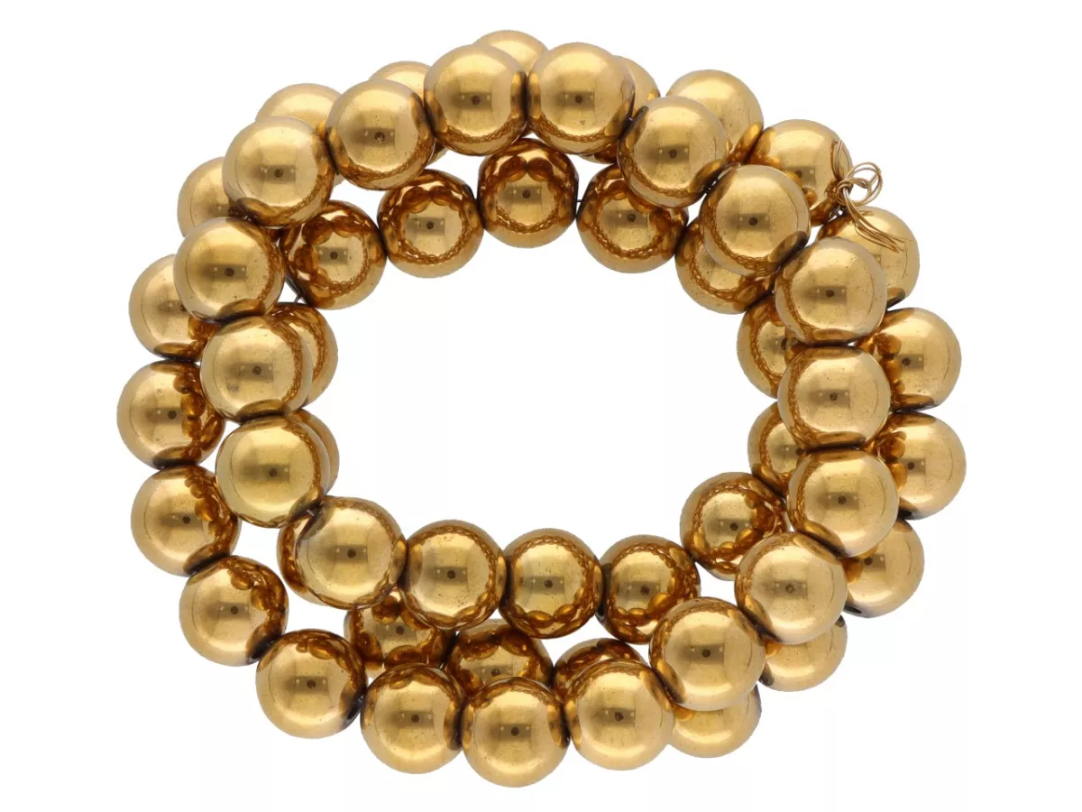 K7O67 HEMATYT MIODOWY KULE 8 mm - 1 SZNUR