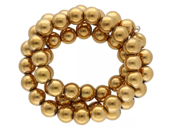 K7O67 HEMATYT MIODOWY KULE 8 mm - 1 SZNUR