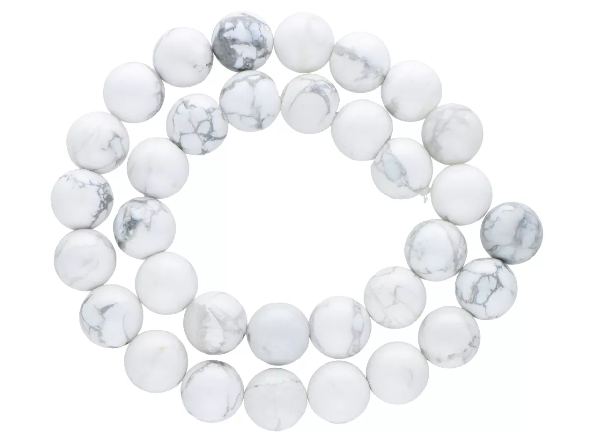 K5N43 BIAŁY HOWLIT KULE 12 mm 1 SZNUR