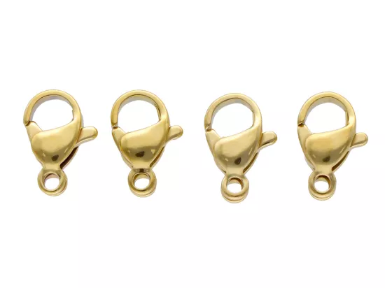 P5T48 ZAPIĘCIE KARABIŃCZYK STAL CHIRURGICZNA 10 mm - 4 SZTUKI