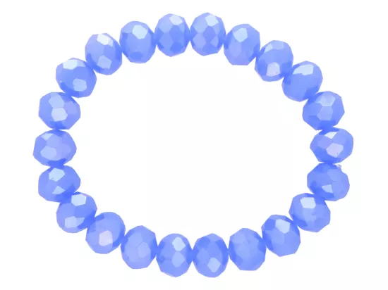 R2T66 BRANSOLETKA KRYSZTAŁKI 10 mm NA GUMCE