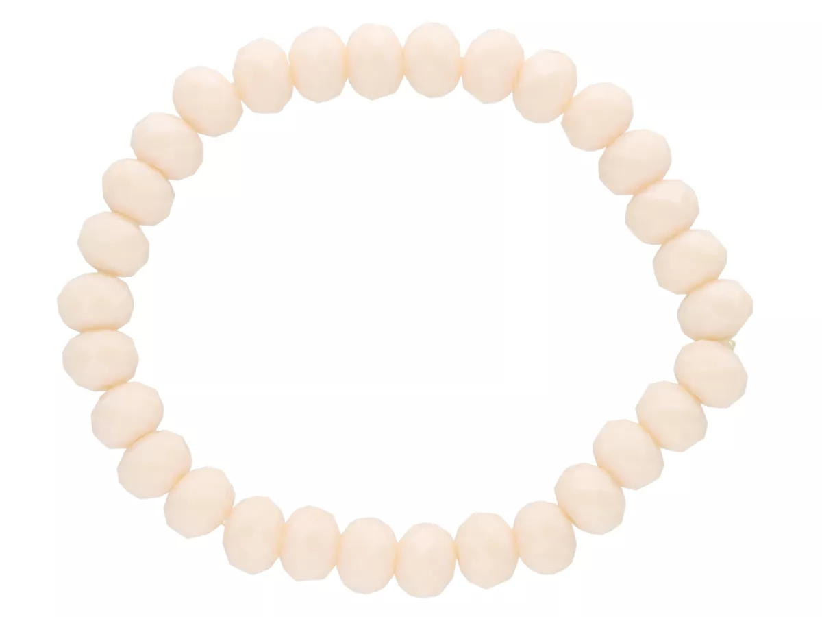 R2A12 BRANSOLETKA KRYSZTAŁKI 8 mm NA GUMCE