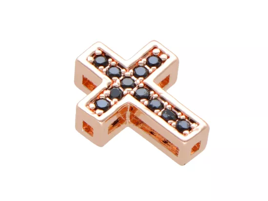 P5R11 PRZEKŁADKA OZDOBNA Z MIEDZI Z CYRKONIAMI - 1 SZTUKA