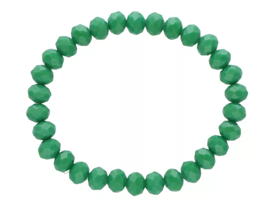 R4D33 BRANSOLETKA KRYSZTAŁKI 8 mm NA GUMCE