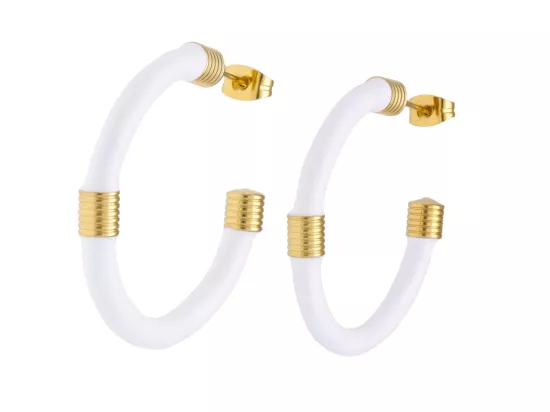 U1W87 KOLCZYKI STAL CHIRURGICZNA 1 PARA