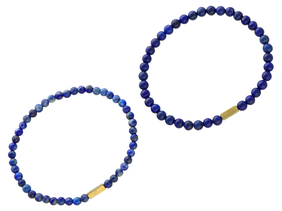 R4L60 BRANSOLETKA LAPIS LAZULI KULE 4 mm