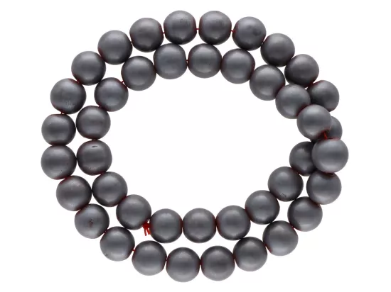 K5X59 HEMATYT MATOWY KULE 10 mm - 1 SZNUR