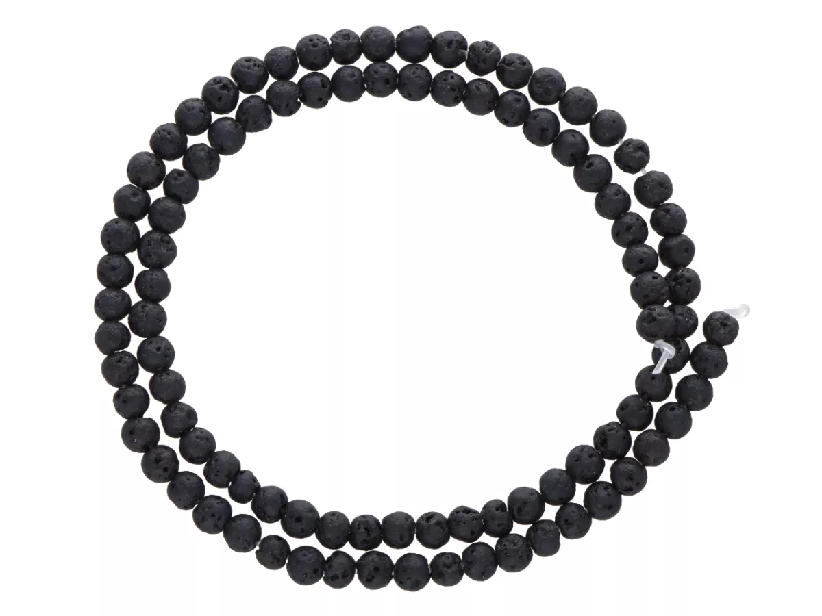 L1A19 LAWA CZARNA KULE 4,5 mm - 1 SZNUR