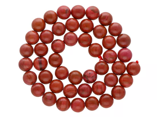 K7A12 JASPIS CZERWONY KULE 8,5 mm - 1 SZNUR