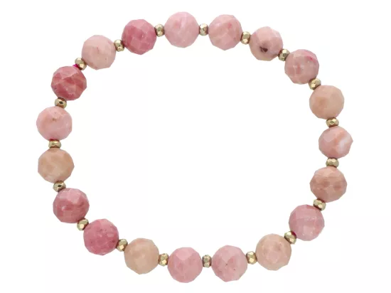 R5B87 BRANSOLETKA RODOCHROZYT I HEMATYT