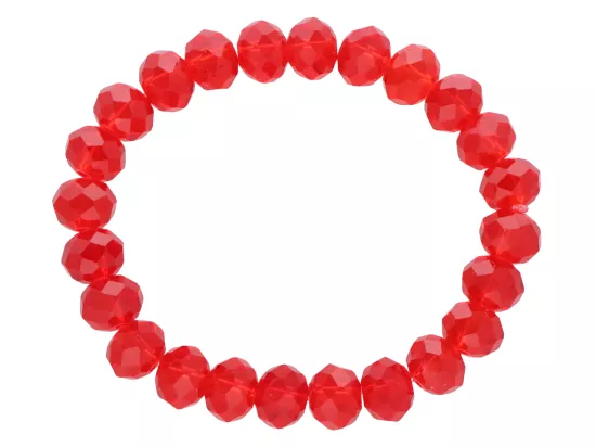 R1S94 BRANSOLETKA KRYSZTAŁKI NA GUMCE 10 mm