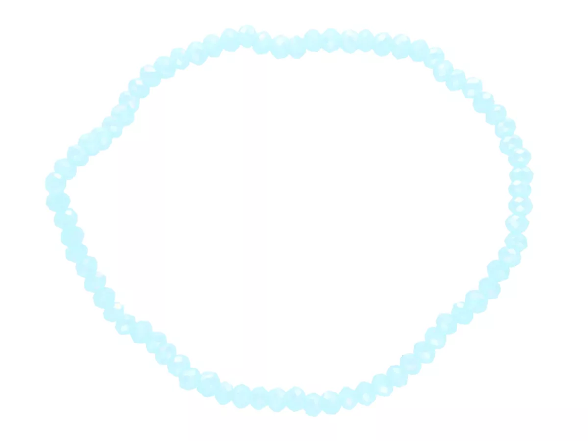 R4C30 BRANSOLETKA KRYSZTAŁKI 3 mm NA GUMCE