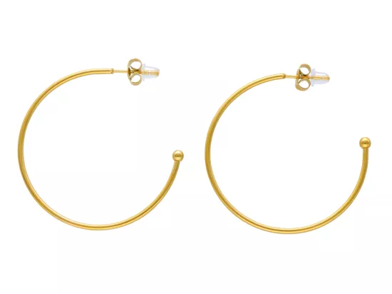 U1W27 KOLCZYKI STAL CHIRURGICZNA 1 PARA