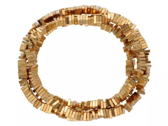 K7P19 HEMATYT MIODOWY TRÓJKĄTY 4/1 mm - 1 SZNUR