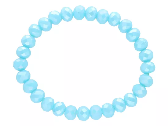 R2T40 BRANSOLETKA KRYSZTAŁKI 8 mm NA GUMCE