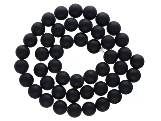 K6Y55 ONYKS LUX MATOWY KULE 8 mm - 1 SZNUR