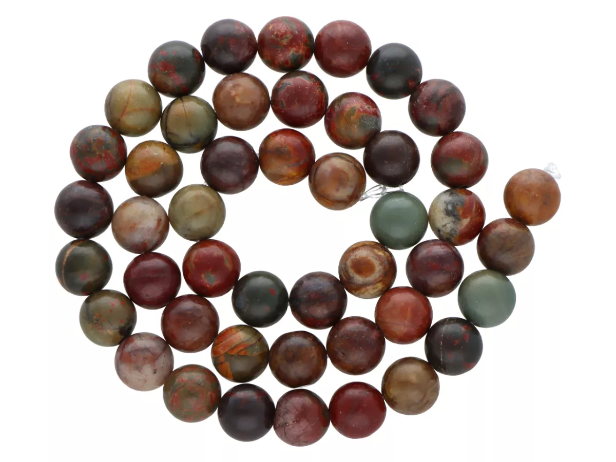 K6M30 JASPIS PICASSO KULE 8,5 mm 1 SZNUR