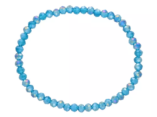 R4F53 BRANSOLETKA KRYSZTAŁKI 4,5 mm NA GUMCE