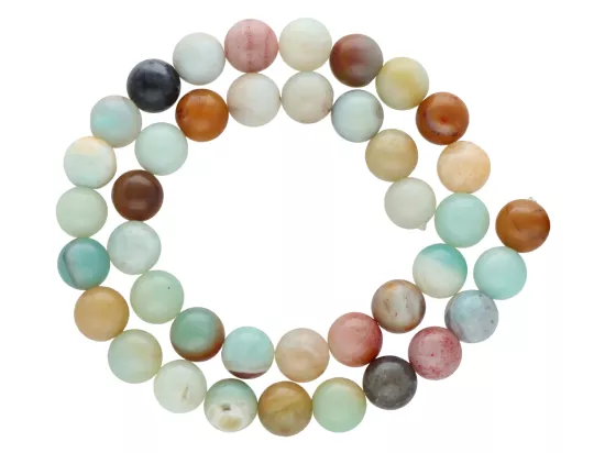 K7O17 AMAZONIT KULE 10,5 mm - 1 SZNUR