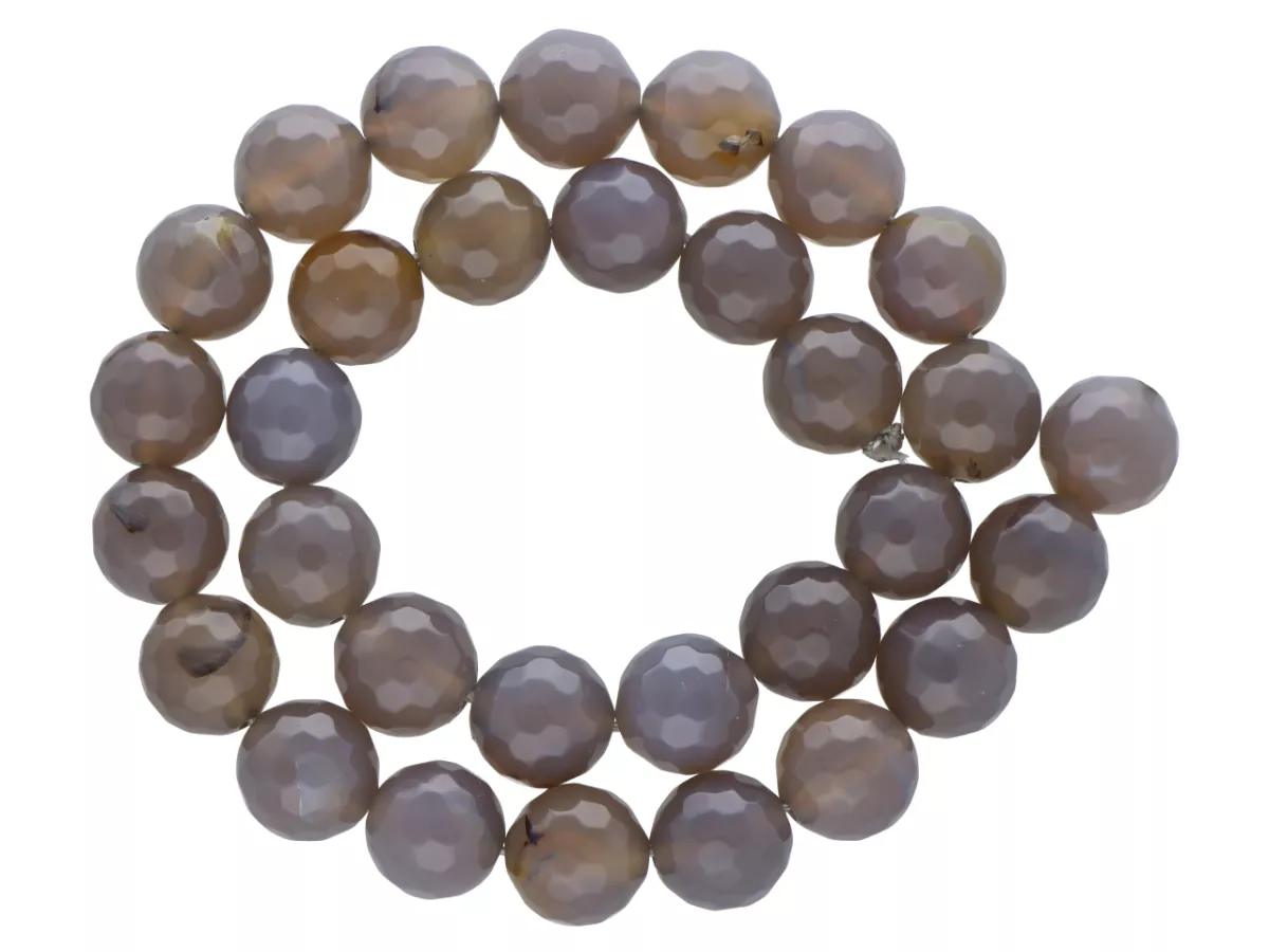 K5Z94 AGAT SZARY KULE FASET 12 mm - 1 SZNUR