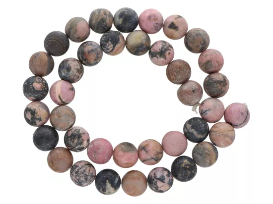 K6T98 RODONIT CIEMNY MATOWY KULE 10,5 mm - 1 SZNUR