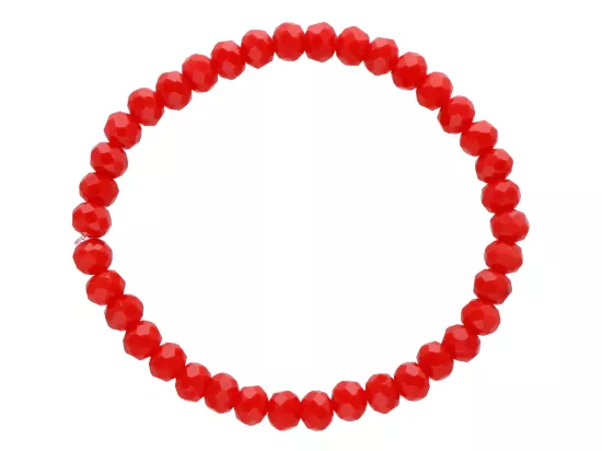 R4G06 BRANSOLETKA KRYSZTAŁKI 6 mm NA GUMCE