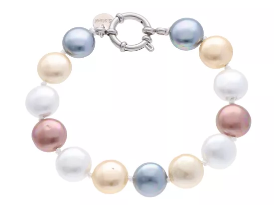 R2W33 BRANSOLETKA PERŁA MAJORKA