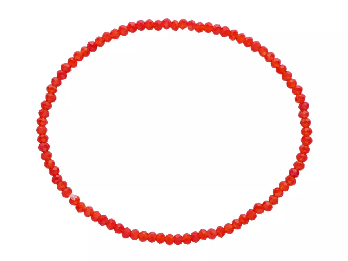 R3U22 BRANSOLETKA KRYSZTAŁKI 2,5 mm NA GUMCE