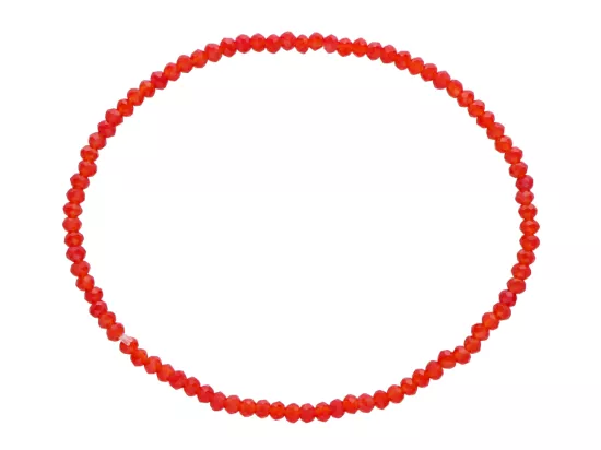 R3U22 BRANSOLETKA KRYSZTAŁKI 2,5 mm NA GUMCE