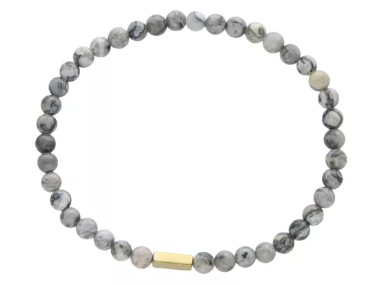 R4L69 BRANSOLETKA JASPIS PICASSO KULE 4,5 mm