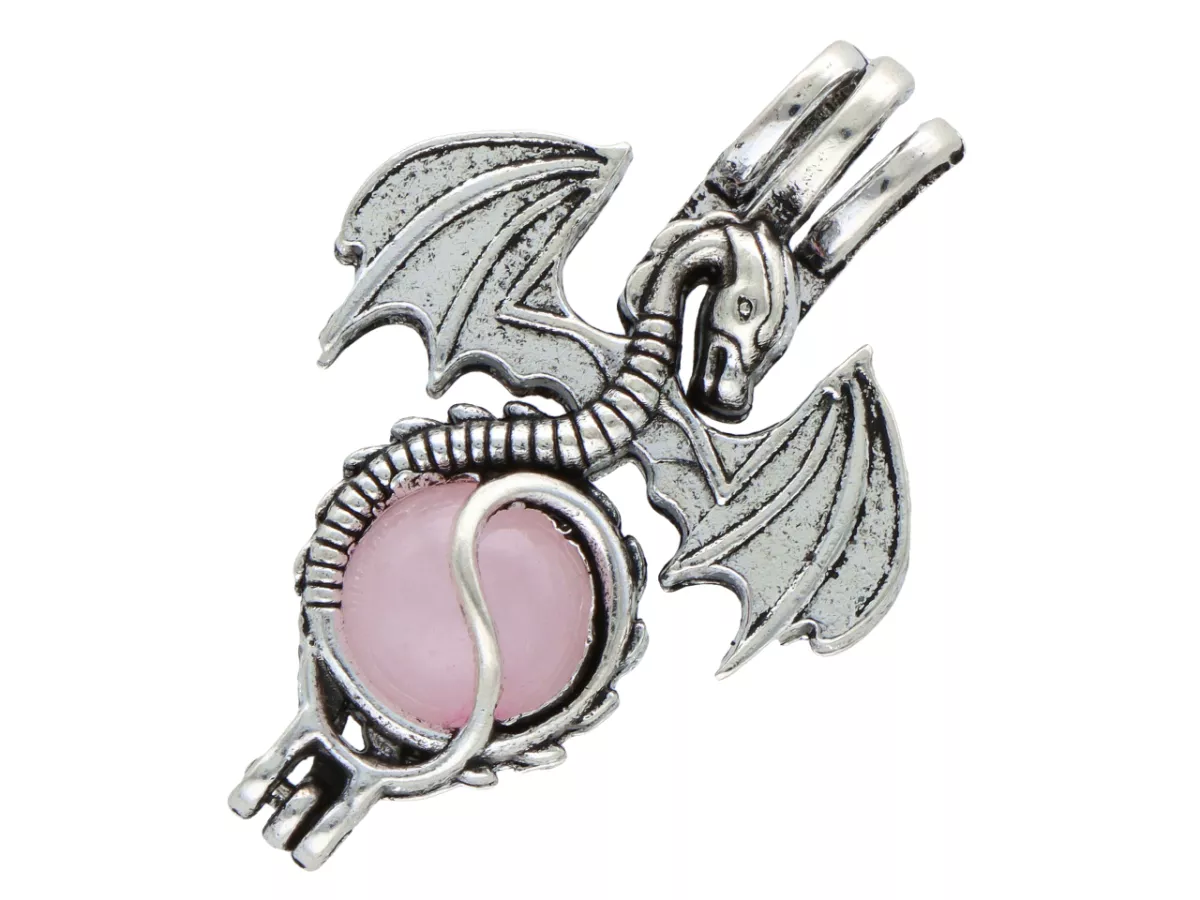 W2M40 WISIOR ZAWIESZKA SMOK KWARC RÓŻOWY