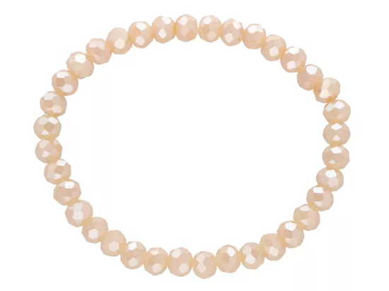 R2T80 BRANSOLETKA KRYSZTAŁKI 6 mm NA GUMCE