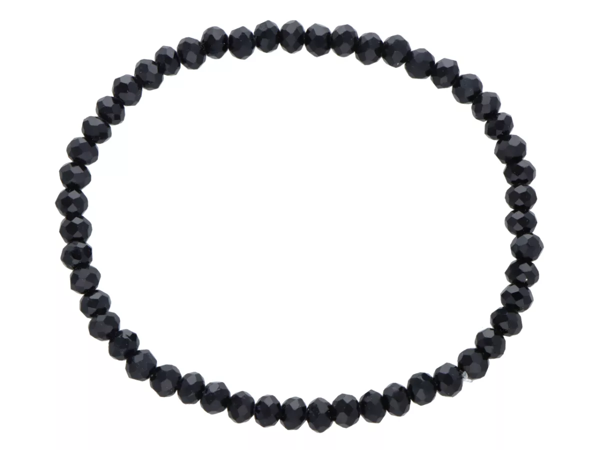 R4F43 BRANSOLETKA KRYSZTAŁKI 4,5 mm NA GUMCE