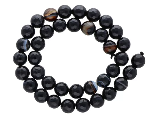 K5Z42 SARDONYKS KULE FASET. 10 mm 1 SZNUR