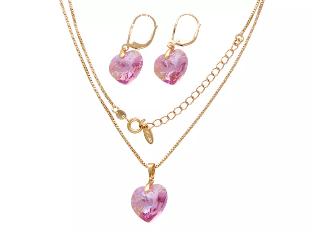 N3F73 KOMPLET BIŻUTERII XUPING - NASZYJNIK I KOLCZYKI