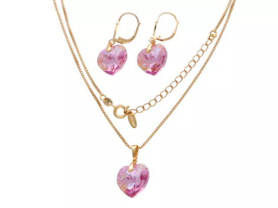 N3F73 KOMPLET BIŻUTERII XUPING - NASZYJNIK I KOLCZYKI