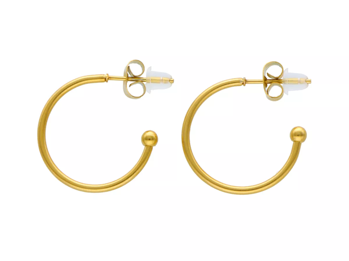 U1W25 KOLCZYKI STAL CHIRURGICZNA 1 PARA