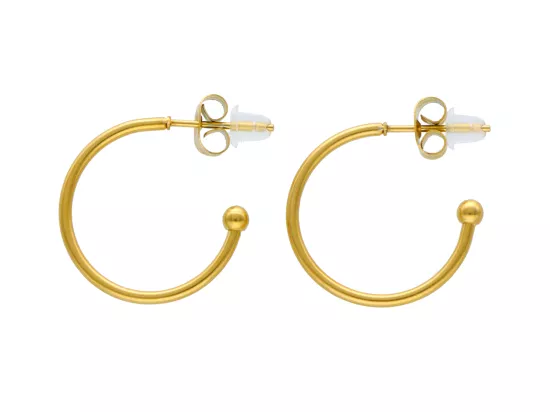 U1W25 KOLCZYKI STAL CHIRURGICZNA 1 PARA