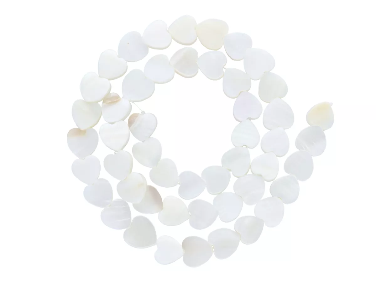 M1D44 MASA PERŁOWA LUX SERCE 8,5 mm - 1 SZNUR