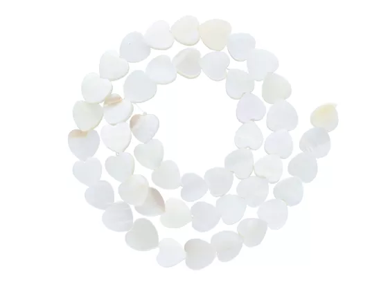 M1D44 MASA PERŁOWA LUX SERCE 8,5 mm - 1 SZNUR