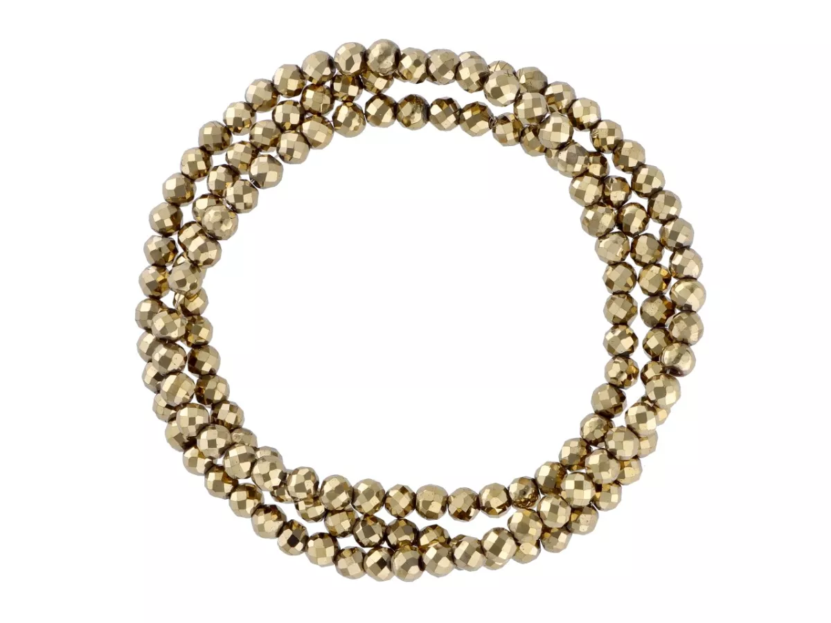 K6X32 HEMATYT KULE FASETOWANE 3 mm - 1 SZNUR