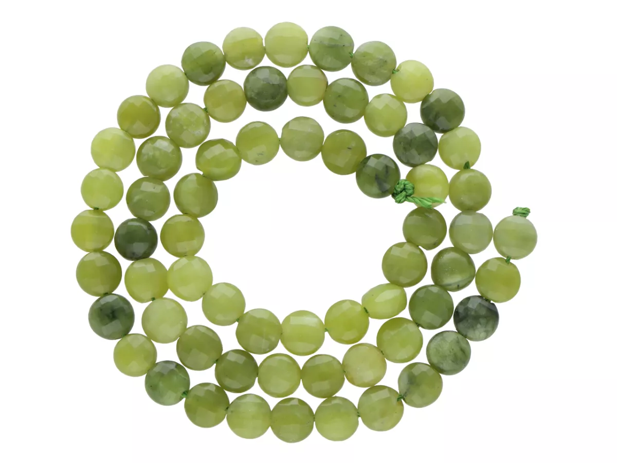 K7B55 JASPIS KANADYJSKI DYSK FASETOWANY 6 mm - 1 SZNUR